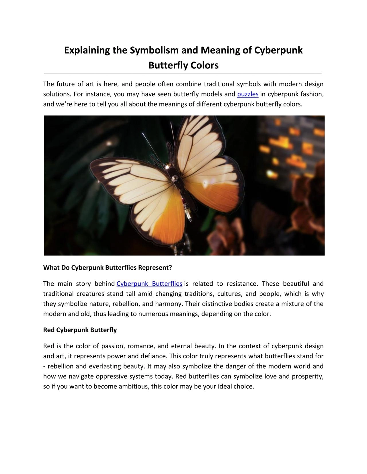 PDF-Explaining the Symbolism and Meaning of Cyberpunk Butterfly Colors