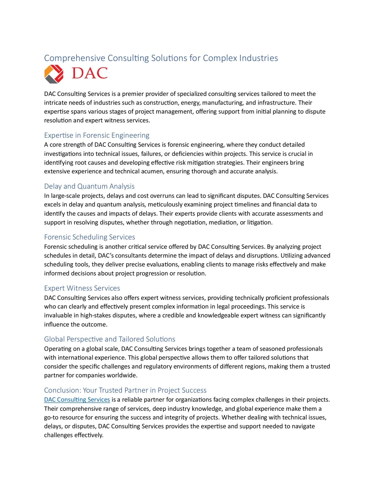 PDF-Comprehensive Consulting Solutions for Complex Industries