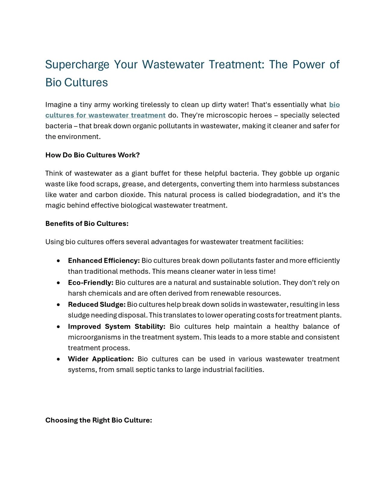 PDF-Supercharge Your Wastewater Treatment: The Power of Bio Cultures