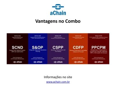 Vantagens no combo | S&OP, Demanda, PPCPM, DRP, Procurement