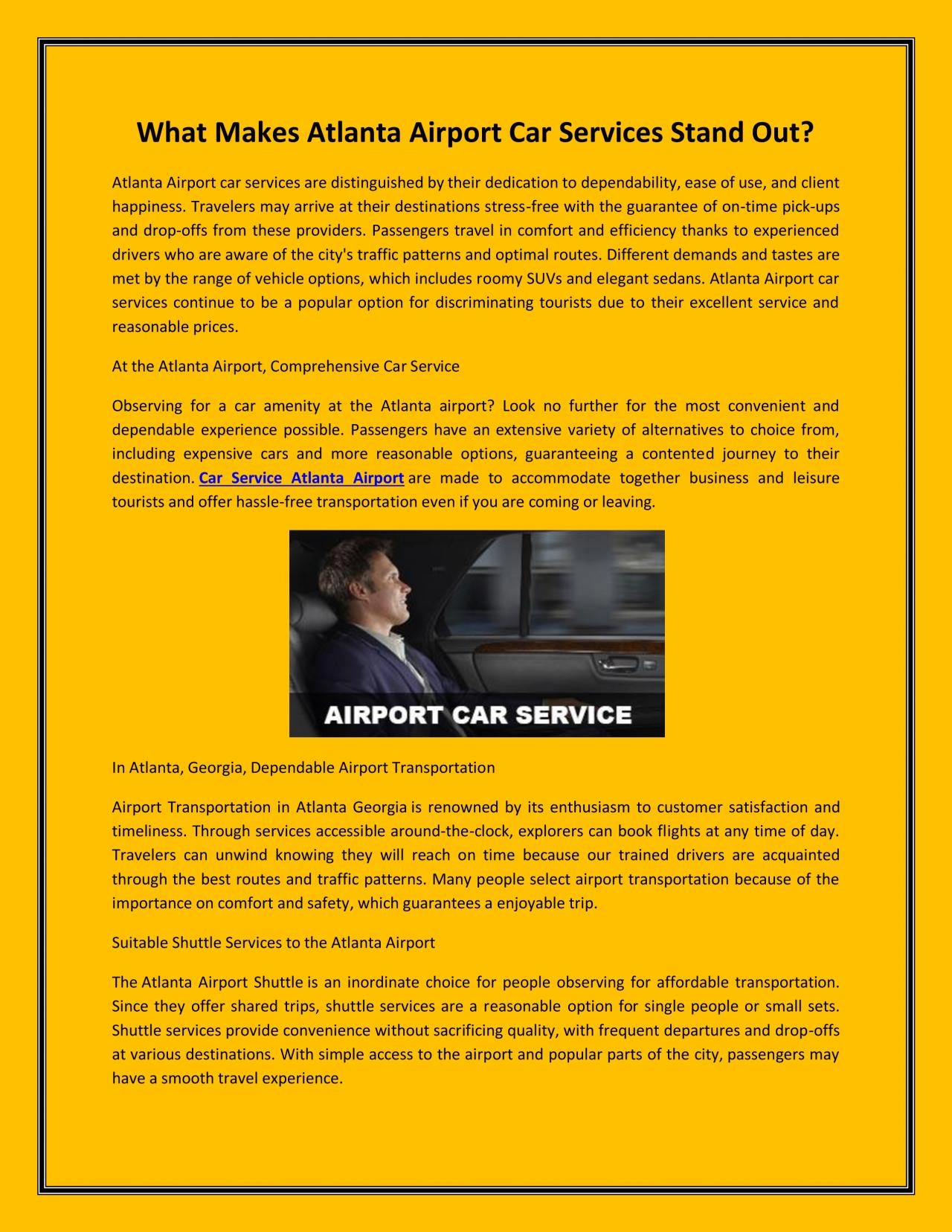 PDF-What Makes Atlanta Airport Car Services Stand Out?