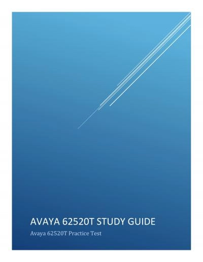 Avaya 62520T Study Guide