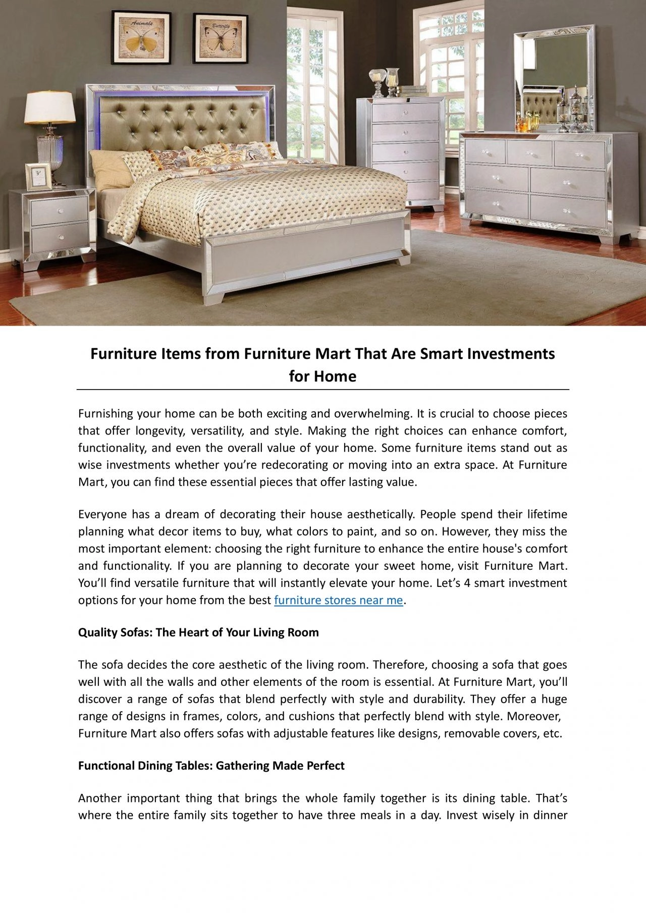 PDF-Furniture Items from Furniture Mart That Are Smart Investments for Home