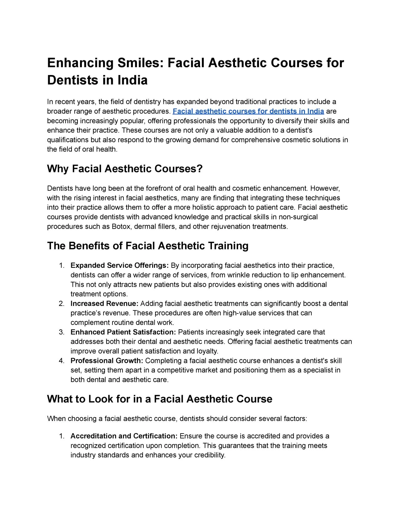 PDF-Elevate Your Practice: The Benefits of Facial Aesthetic Courses for Dentists