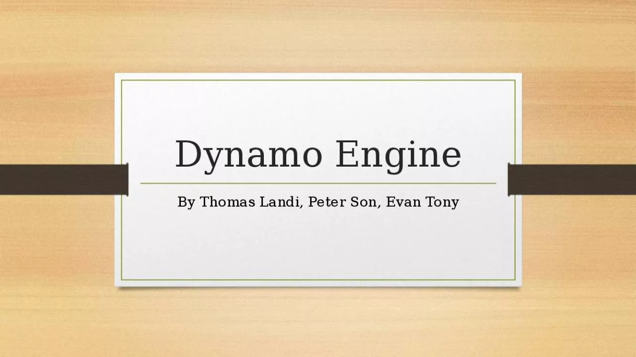 PPT-Dynamo Engine By Thomas