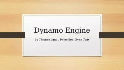 Dynamo Engine By Thomas