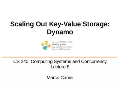 Scaling Out Key-Value Storage: Dynamo