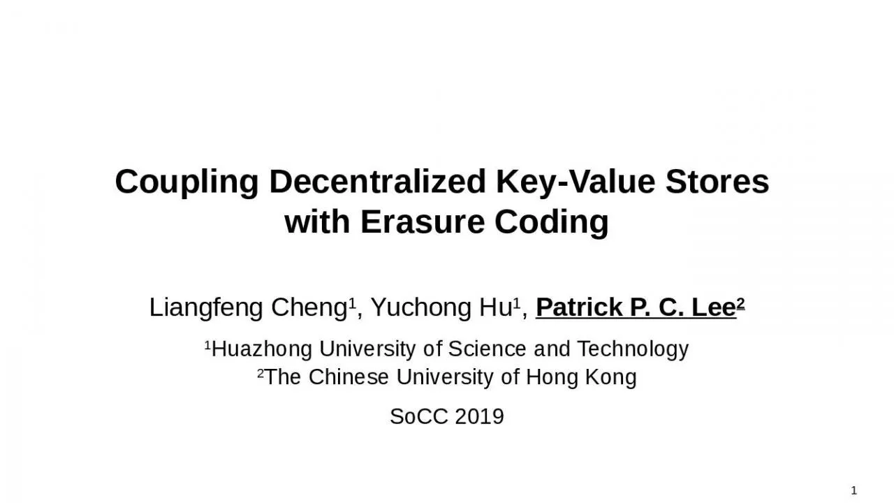 PPT-Coupling Decentralized Key-Value Stores