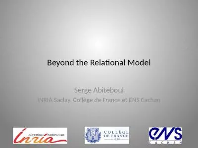 Beyond the Relational Model