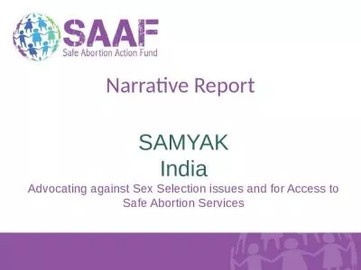 Narrative Report SAMYAK India