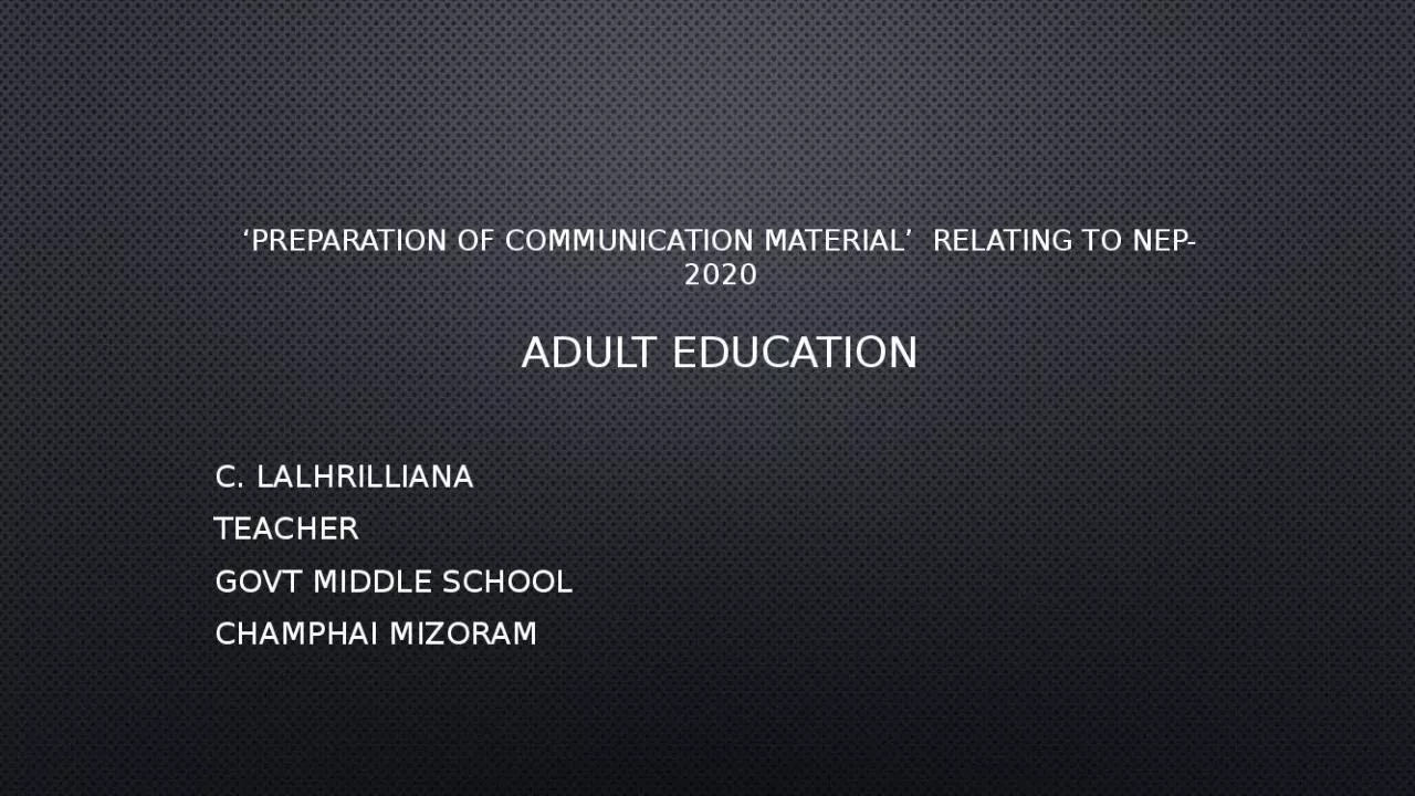 PPT-‘Preparation of communication material’