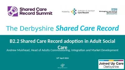 B2.2 Shared Care Record adoption in Adult Social Care