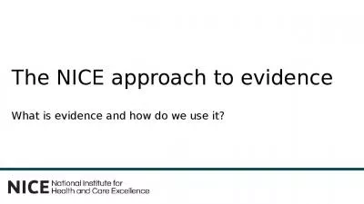 What is evidence and how do we use it?