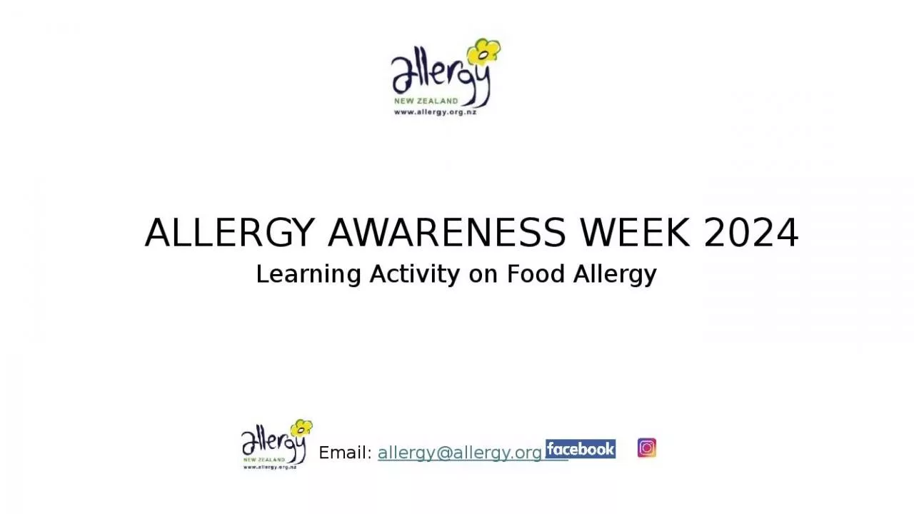 PPT-ALLERGY AWARENESS WEEK 2024