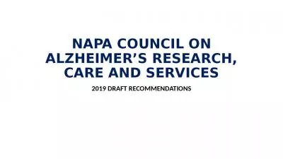 NAPA Council on Alzheimer’s Research, Care and Services