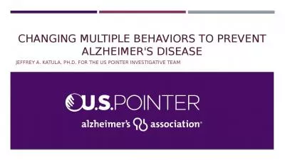 Changing multiple behaviors to prevent Alzheimer's disease