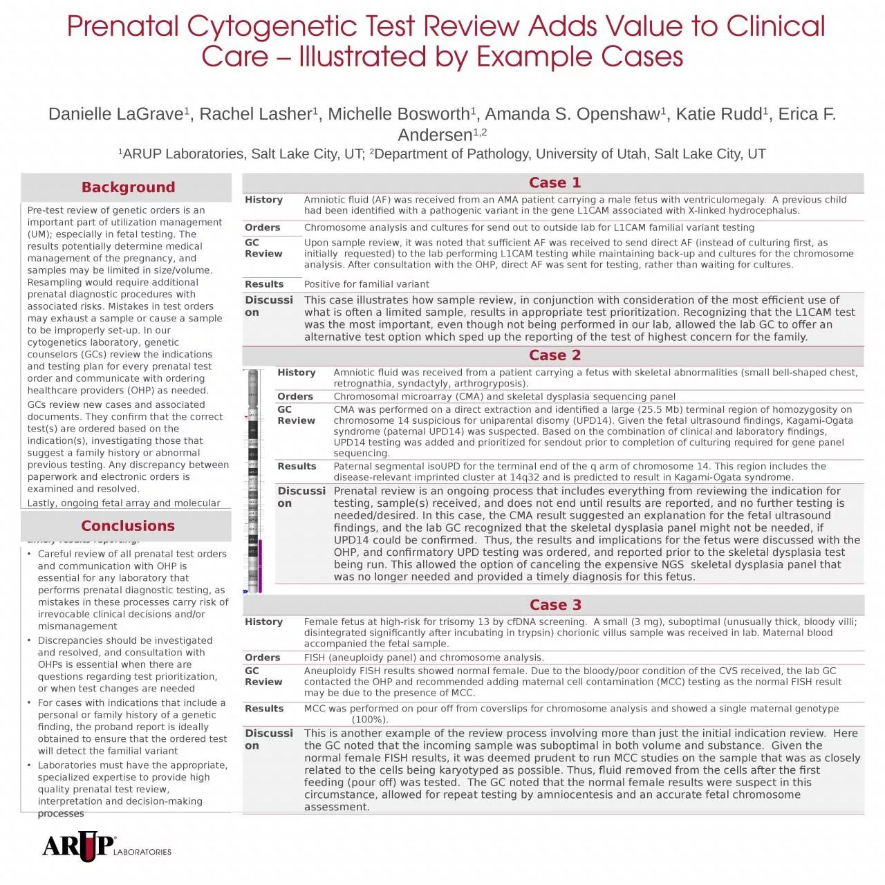 PPT-Prenatal Cytogenetic Test Review Adds Value to Clinical Care – Illustrated by Example