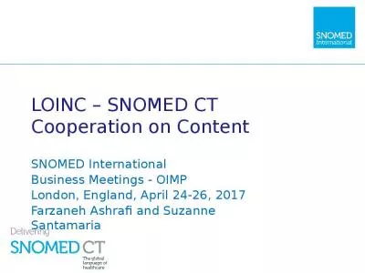 LOINC – SNOMED CT  Cooperation on Content