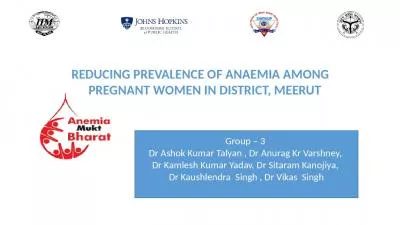 REDUCING PREVALENCE OF ANAEMIA AMONG