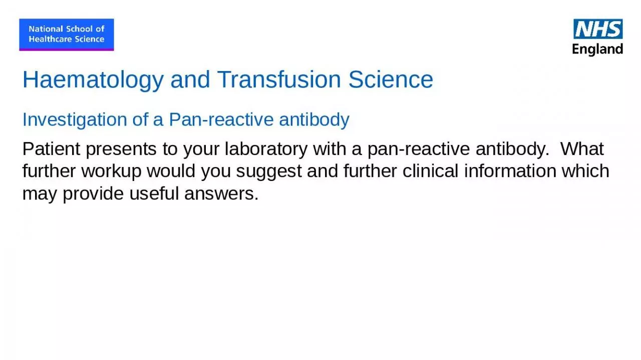 PPT-Haematology and Transfusion Science