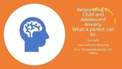 Responding to Child and Adolescent Anxiety.