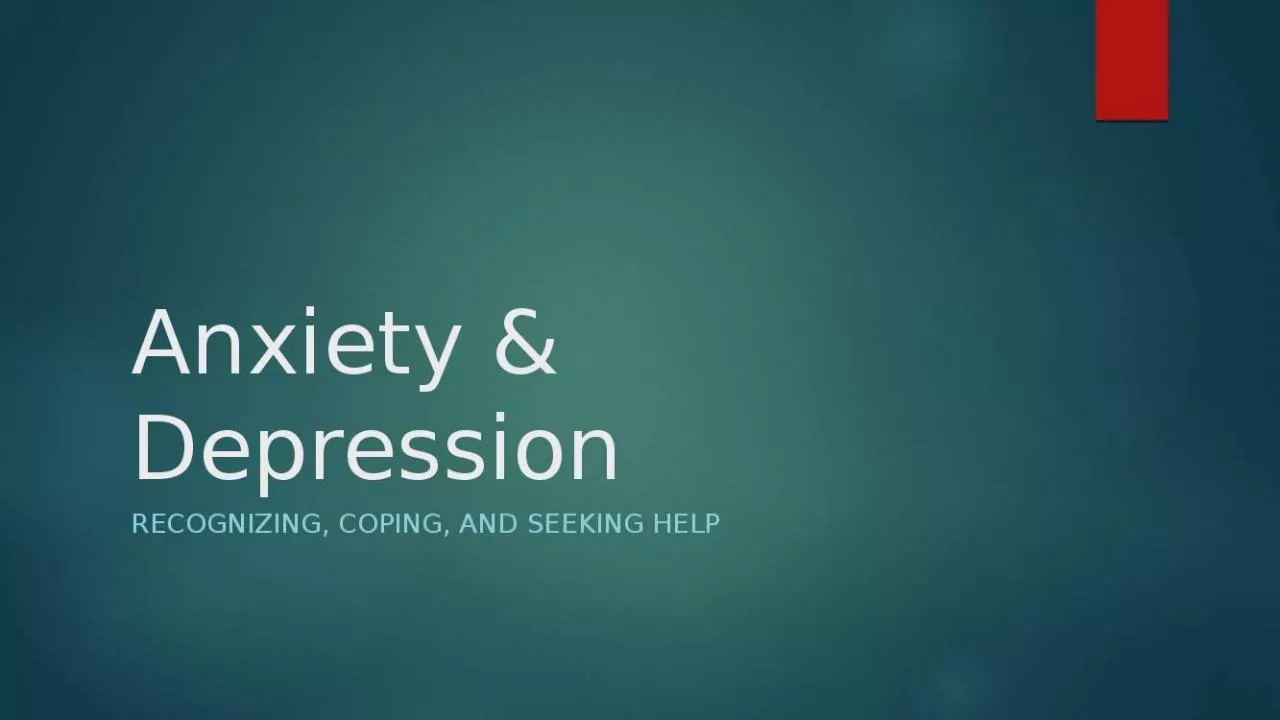 PPT-Anxiety & Depression