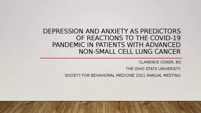 Depression and Anxiety as Predictors of Reactions to the COVID-19 Pandemic in Patients