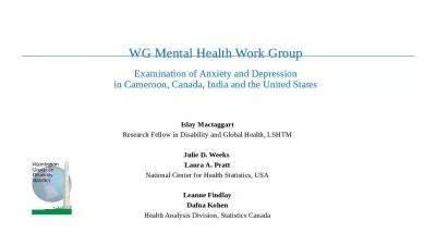 WG Mental Health Work Group