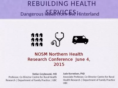 Rebuilding Health Services