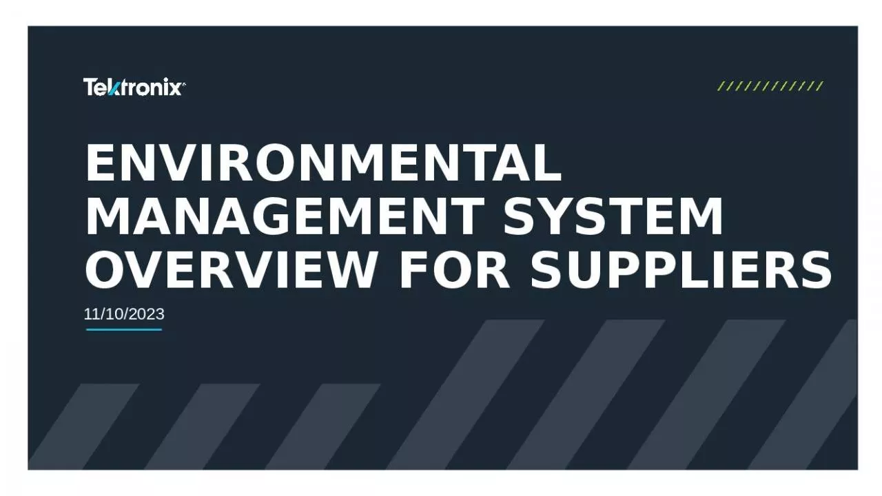 PPT-Environmental management system