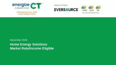 Home Energy Solutions Market Rate/Income Eligible