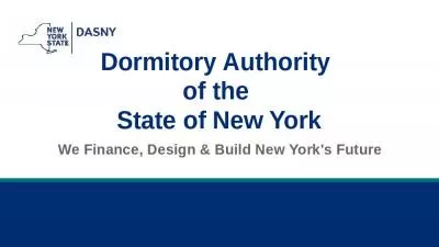 Dormitory Authority  of the