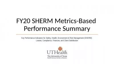 FY20 SHERM Metrics-Based