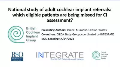 National study of adult cochlear implant referrals: which eligible patients are being missed for CI