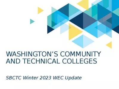 Washington’s Community and technical colleges