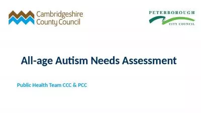 All-age Autism Needs Assessment