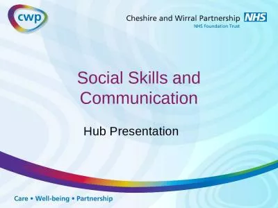 Social Skills and Communication