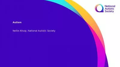 Autism Nellie Allsop, National Autistic Society