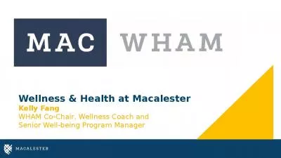 Wellness & Health at Macalester