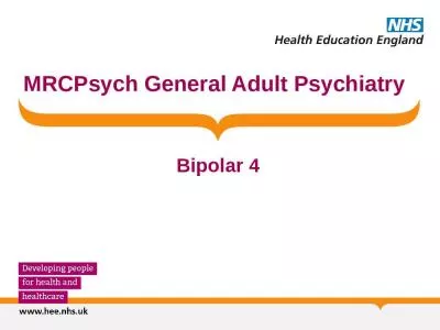 MRCPsych General Adult Psychiatry