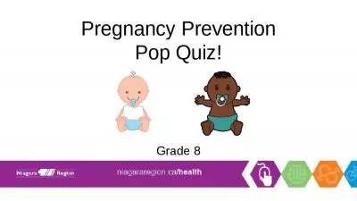 Pregnancy Prevention Pop Quiz!