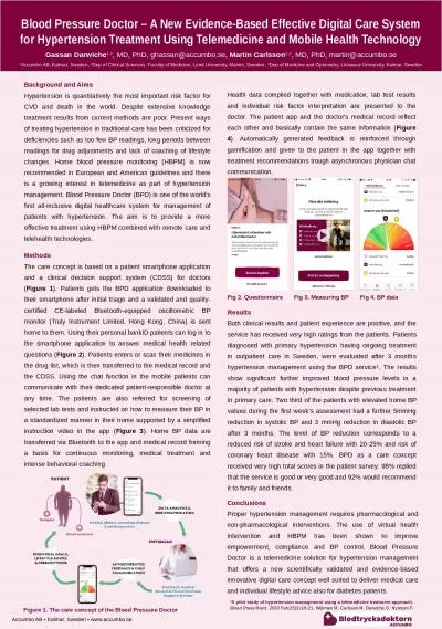 1 A pilot study of hypertension management using a telemedicine treatment approach.