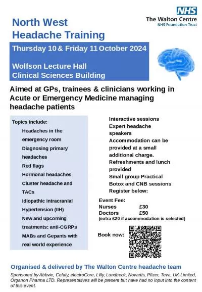 North West  Headache Training