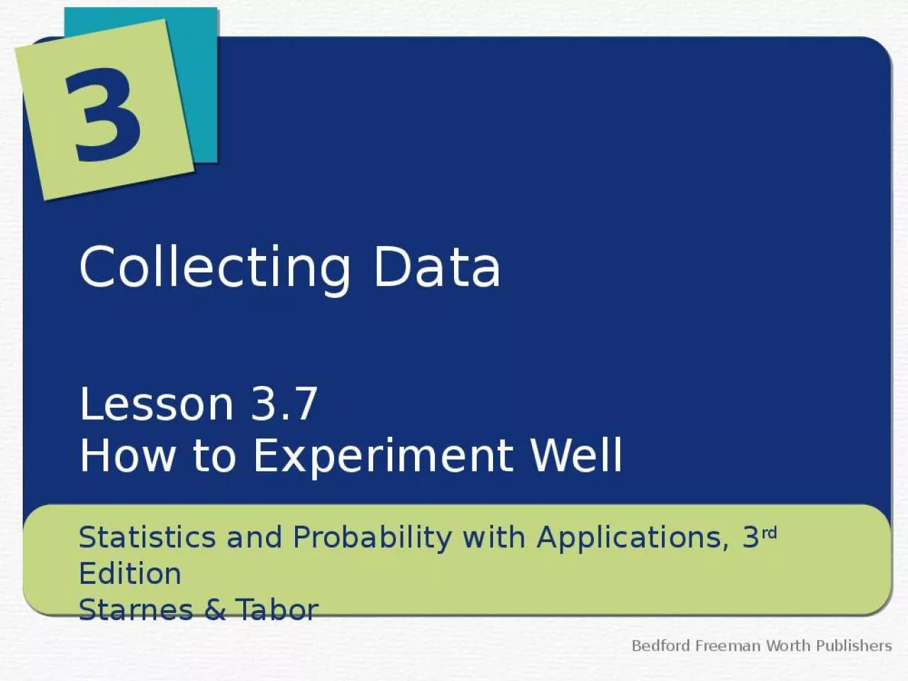 PPT-Collecting Data Lesson 3.7