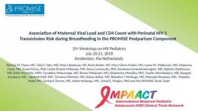 Association of Maternal Viral Load and CD4 Count with Perinatal HIV-1 Transmission Risk during Brea