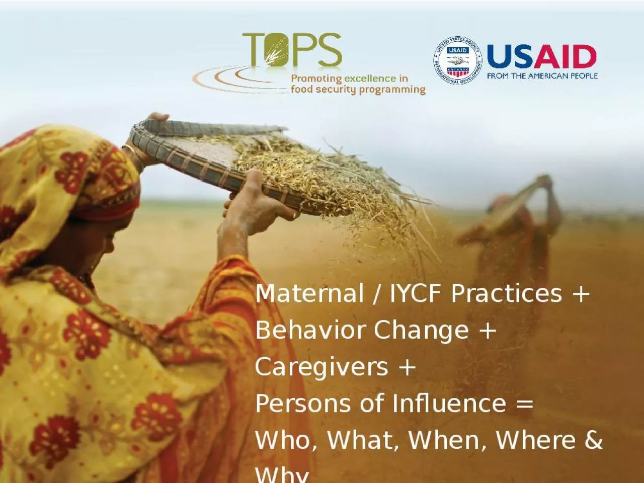 PPT-Maternal / IYCF Practices +