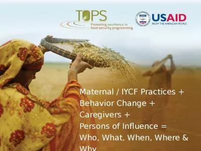 Maternal / IYCF Practices +