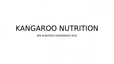 KANGAROO NUTRITION KPA SCIENTIFIC