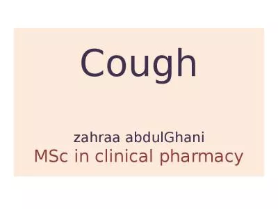 Cough zahraa   abdulGhani