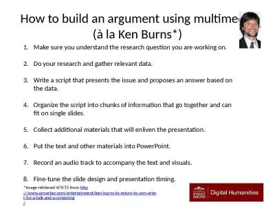 How to build an argument using multimedia (à